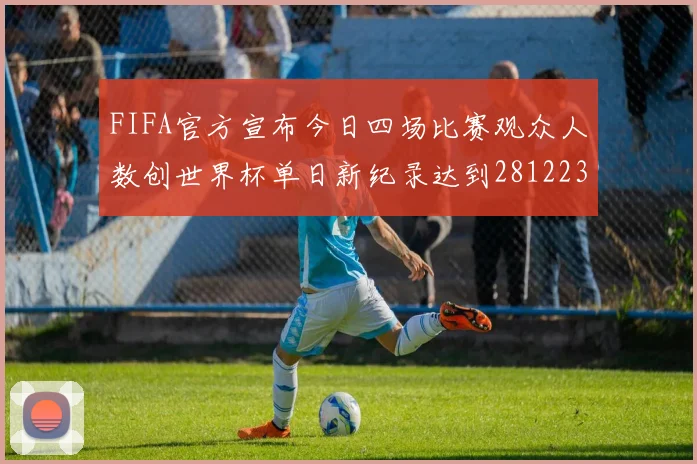 FIFA官方宣布今日四场比赛观众人数创世界杯单日新纪录达到281223人